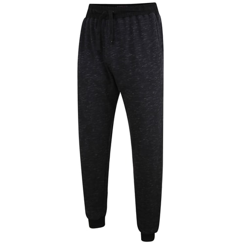 KAM Melange Joggers Black